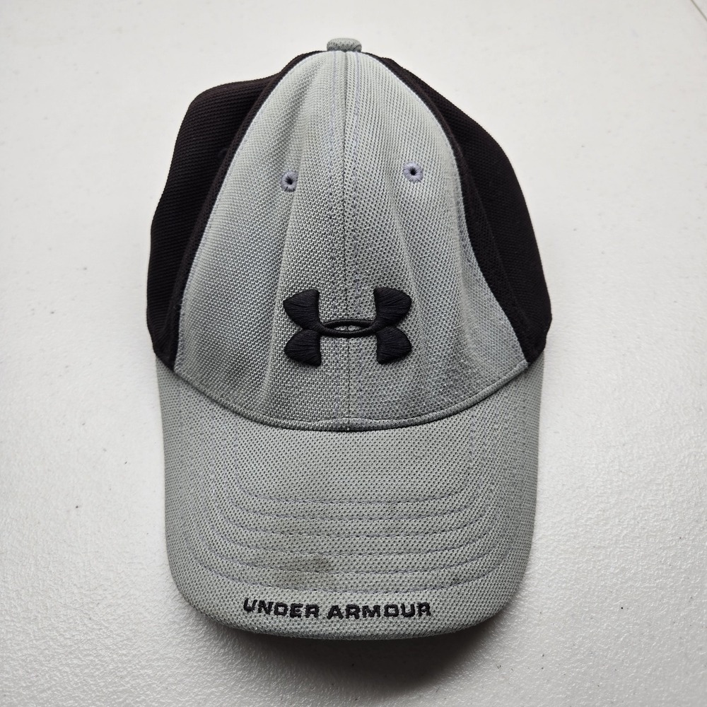 Under Armour Unisex Baseball Cap L/XL Grayblack Curved Logo Embroidered READ